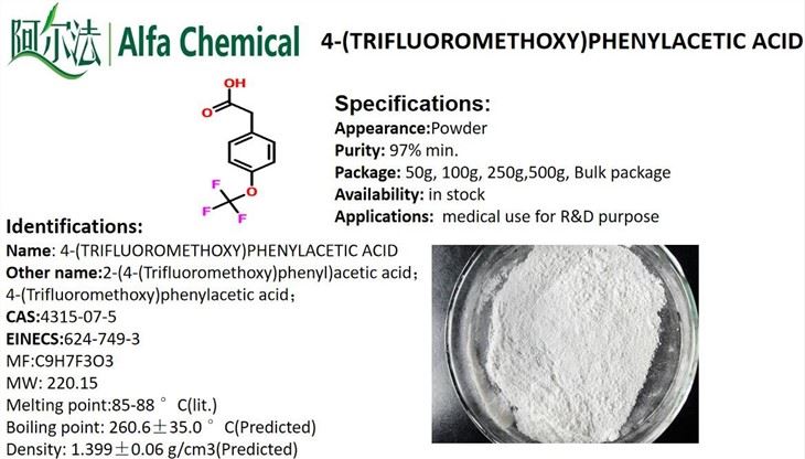 4-(Trifluoromethoxy)phenylacetic Acid CAS NO.4315-07-5