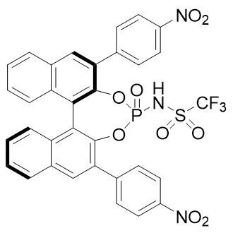 CAS:1010799-99-1|(11bR)-N-(2,6-비스(4-니트로페닐)-4-옥시도디나프토[2,1-d:1',2'-f][1, 3,2]디옥사포스페핀-4-일)-1,1,1-트리플루오로메탄술폰아미드
