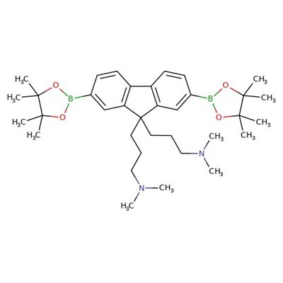 CAS:953390-94-8|{3-[9-(3-디메틸아미노-프로필)-2,7-비스-(4,4,5,5-테트라메틸-[ 1,3,2]디옥사보롤란-2-일)-9H-플루오렌-9-일]-프로필}-디메틸-아민
