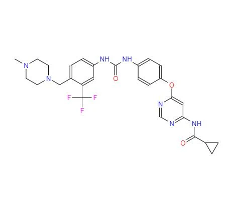 CAS:1421227-52-2丨N-(6-(4-(3-(4-((4-METHYLPIPERAZIN-1-YL)METHYL )-3-(TRIFLUOROMETHYL)PHENYL)UREIDO)PHENOXY)PYRIMIDIN-4-YL)CYCLOPROPANECARBOXAMIDE