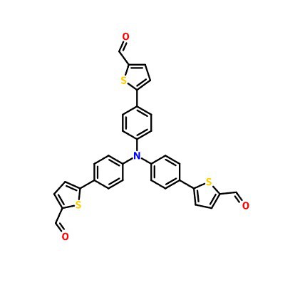 CAS:883236-47-3|5,5',5''-(Nitrilotris(benzene-4,1-diyl))tris(thiophene-2-carbaldehyde)