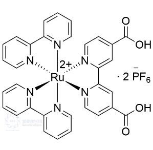 cas : 64189-98-6 丨 bis (2,2'-bipyridyl) (4,4'- 디카 복실 -2, 2'-bipyridyl) Ruthenium (ii) 비시 사 플루오로 포스페이트